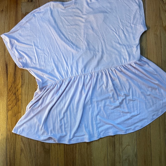 Pink Peplum Free Bird T-shirt Small - Picture 2 of 3
